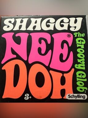 Shaggy Nee Doh Retro Squishy Toy - Bright Blue